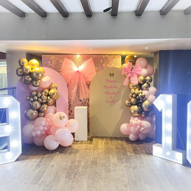 pink sequin wall